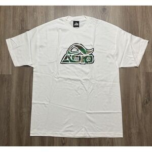 Vintage‎ Y2K Adio Camouflage Logo Skateboarding T Shirt Size XL